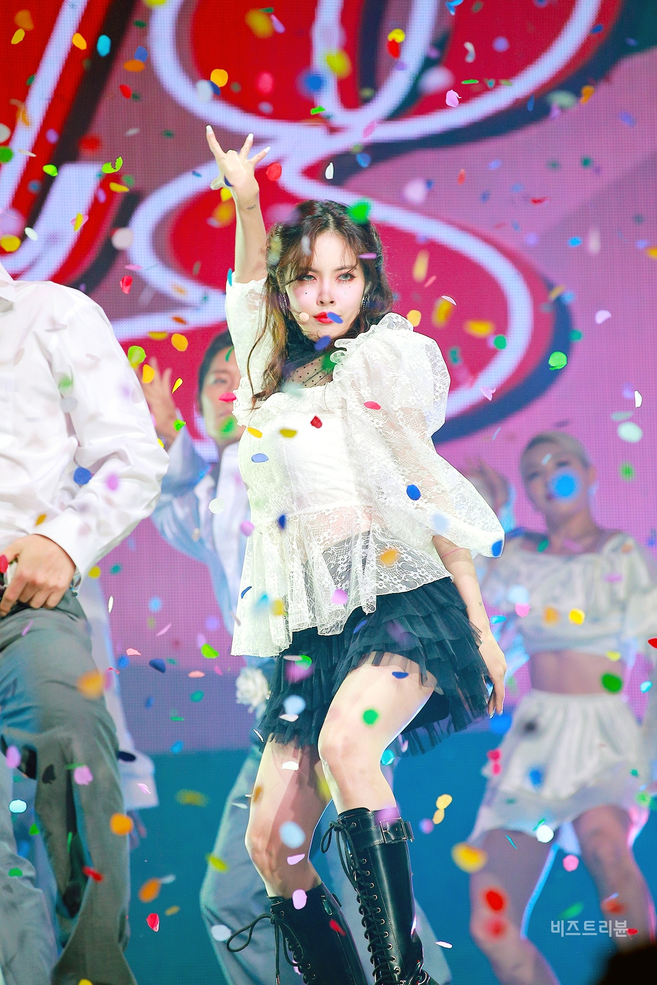 ▲'현아(HyunA)', 디지털 싱글 ‘플라워 샤워(FLOWER SHOWER)’ 발매 기념 미디어 쇼케이스현장 ⓒ박윤주 기자