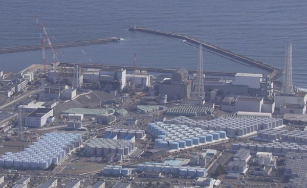 도쿄 전력 후쿠시마 제1 원자력 발전소 부지 내에 늘어선 처리수 보관 탱크ㅣ 테레뷰 후쿠시마